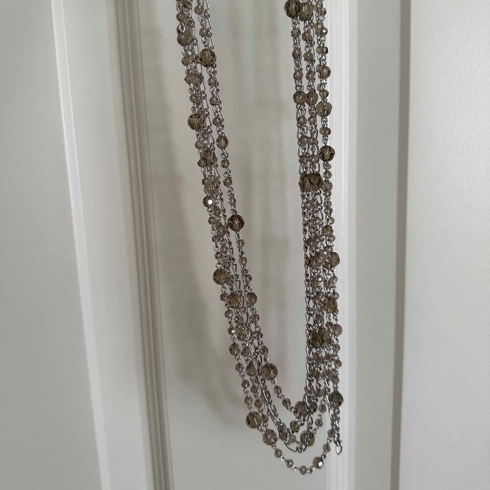 Silver Beaded Necklace